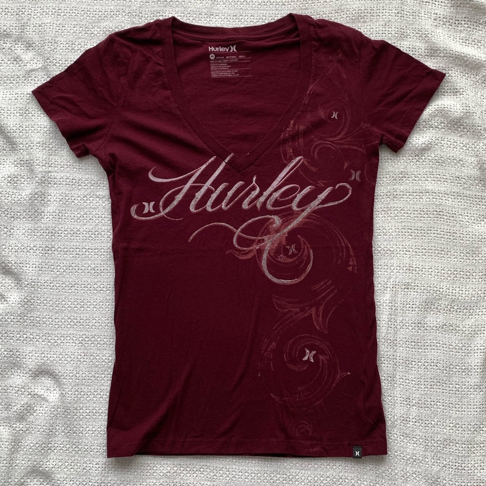 Burgundy Hurley shirt